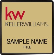 (image for) Keller Williams KW Black Square Executive Gold Badge