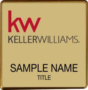 (image for) Keller Williams KW Gold Square Executive Gold Badge