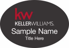 (image for) Keller Williams KW Black Oval Badge