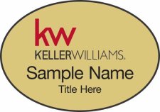 (image for) Keller Williams KW Gold Oval Badge