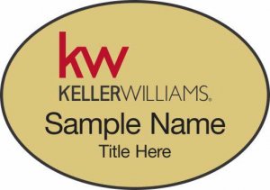 (image for) Keller Williams KW Gold Oval Badge