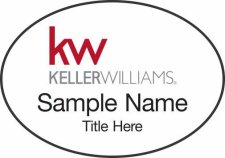(image for) Keller Williams KW White Oval Badge