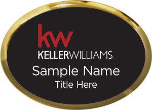 (image for) Keller Williams KW Gold Oval Executive Black Badge