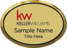 (image for) Keller Williams KW Gold Oval Executive Badge