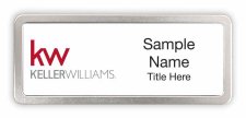 (image for) Keller Williams KW Prestige Satin Anodized White Badge