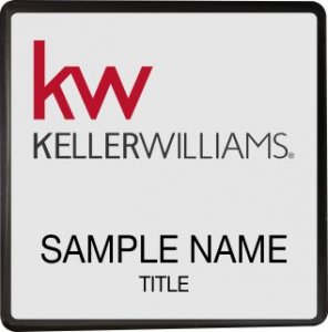 (image for) Keller Williams KW Black Square Executive Silver Badge