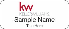 (image for) Keller Williams KW Standard White Badge