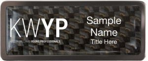 (image for) Keller Williams Young Professionals Black Chrome Carbon Insert Badge