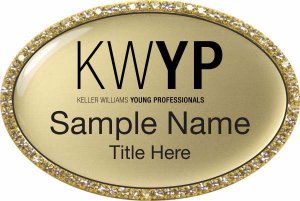 (image for) Keller Williams Young Professionals Gold Oval Beyond Bling Gold Badge