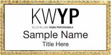 (image for) Keller Williams Young Professionals Gold Bling White Badge