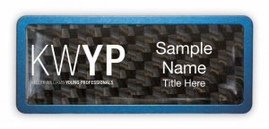 (image for) Keller Williams Young Professionals Blue Anodized Frame Carbon Insert Badge