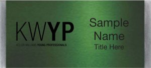 (image for) Keller Williams Young Professionals Large Silver Meridian Green Badge