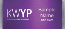 (image for) Keller Williams Young Professionals Large Silver Meridian Purple Badge