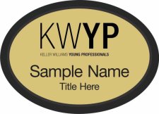 (image for) Keller Williams Young Professionals Black Oval Executive Gold Badge