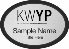 (image for) Keller Williams Young Professionals Black Oval Executive Silver Badge