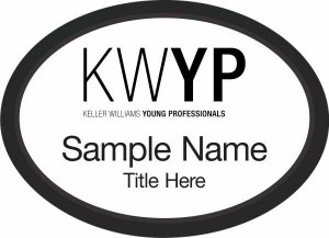 (image for) Keller Williams Young Professionals Black Oval Executive White Badge