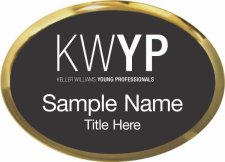 (image for) Keller Williams Young Professionals Gold Oval Executive Black Badge