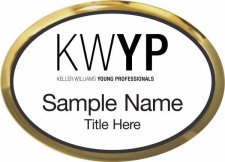 (image for) Keller Williams Young Professionals Gold Oval Executive White Badge