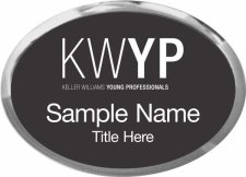 (image for) Keller Williams Young Professionals Silver Oval Executive Black Badge