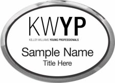 (image for) Keller Williams Young Professionals Silver Oval Executive White Badge