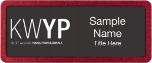 (image for) Keller Williams Young Professionals Prestige Red Anodized Black Badge