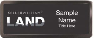 (image for) Keller Williams Land Black Chrome badge