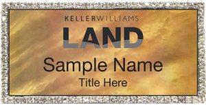 (image for) Keller Williams Land Silver Bling Gold Pearl Badge