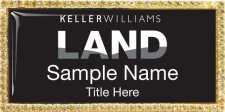 (image for) Keller Williams Land Gold Bling Black Badge