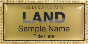 (image for) Keller Williams Land Gold Bling Badge