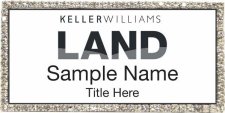 (image for) Keller Williams Land Silver Bling White Badge