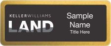 (image for) Keller Williams Land Prestige Gold Anodized badge