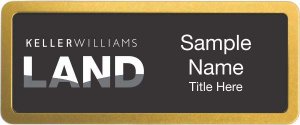 (image for) Keller Williams Land Prestige Gold Anodized badge