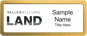 (image for) Keller Williams Land Prestige Gold Anodized badge