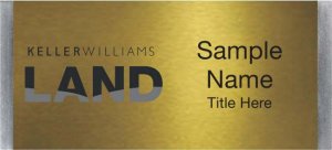 (image for) Keller Williams Land Large Silver Meridian Gold Badge