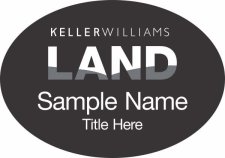 (image for) Keller Williams Land Black Oval Badge