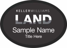 (image for) Keller Williams Land Black Oval Executive Badge