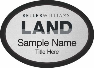 (image for) Keller Williams Land Black Oval Executive Silver Badge