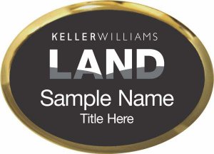 (image for) Keller Williams Land Gold Oval Executive Black Badge