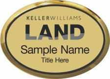 (image for) Keller Williams Land Gold Oval Executive Badge