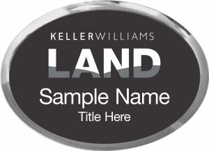 (image for) Keller Williams Land Silver Oval Executive Black Badge