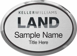 (image for) Keller Williams Land Silver Oval Executive Badge