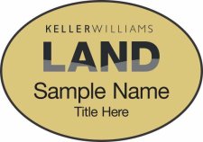 (image for) Keller Williams Land Gold Oval Badge