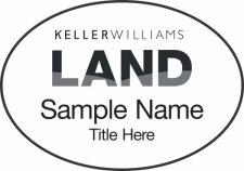 (image for) Keller Williams Land White Oval Badge