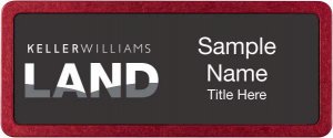 (image for) Keller Williams Land Prestige Red Anodized badge