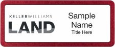 (image for) Keller Williams Land Prestige Red Anodized badge