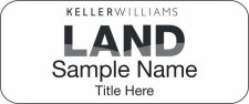 (image for) Keller Williams Land Standard White Badge