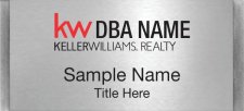 (image for) Keller Williams Realty Logo 3 Large Silver Meridian Badge