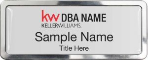 (image for) Keller Williams Realty Logo 2 Polished Prestige Silver Badge