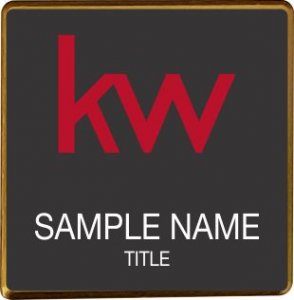 (image for) KW Logo Gold Square Executive Black Badge