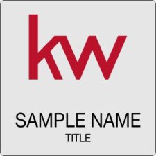 (image for) KW Logo Silver Square Badge